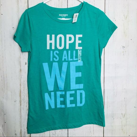 Old Navy Womens Graphic Short Sleeve Crew Neck Tee Sz M - Picture 1 of 10